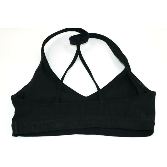 Under Armour Girls Black Sports Bra Athletic Gym Youth - Picture 2 of 5